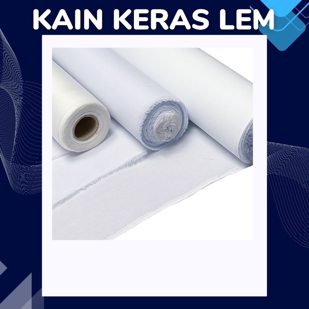 KAIN KERAS LEM STAPLEK SEMPROT BUSA TEBEL/TIPIS KAIN KERAS PINGGANG LEM SUTRA LEM GULA