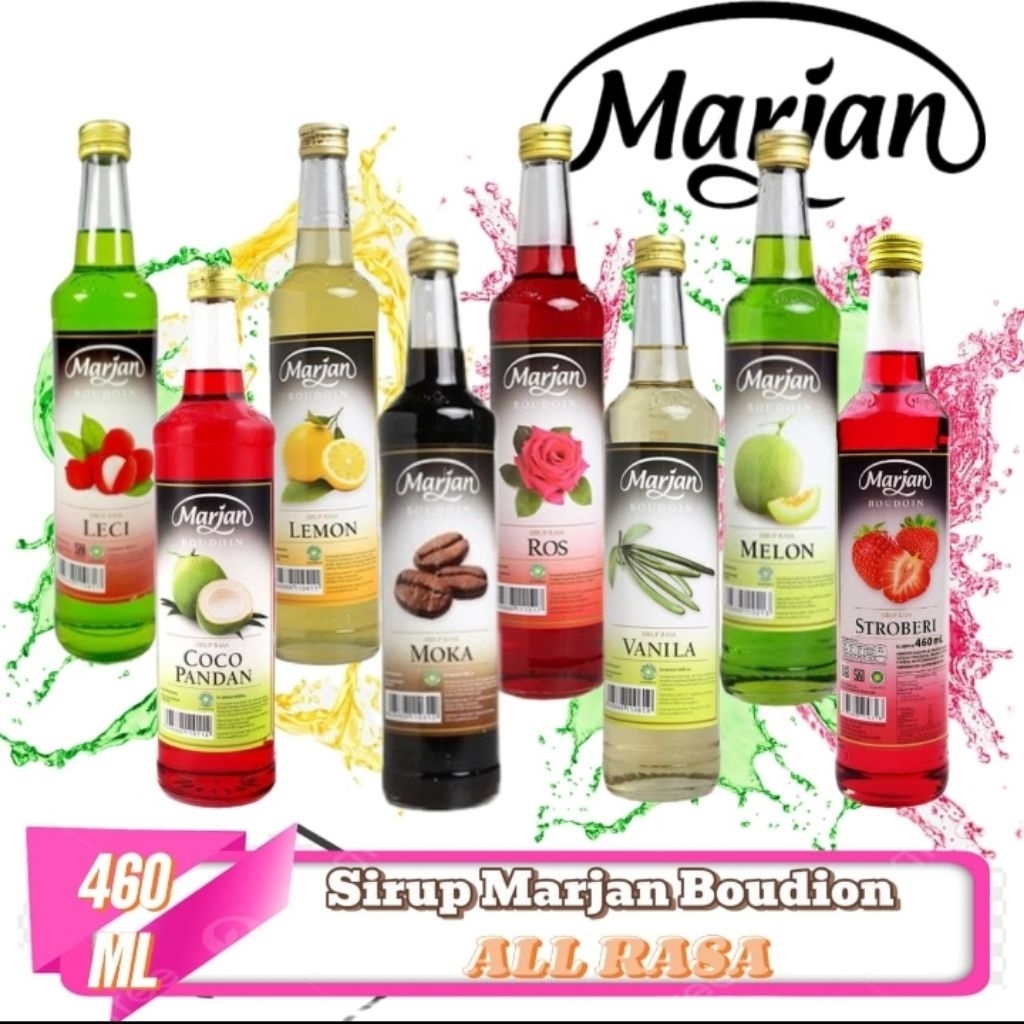 Syrup Marjan Boudoin Aneka Rasa 460ml