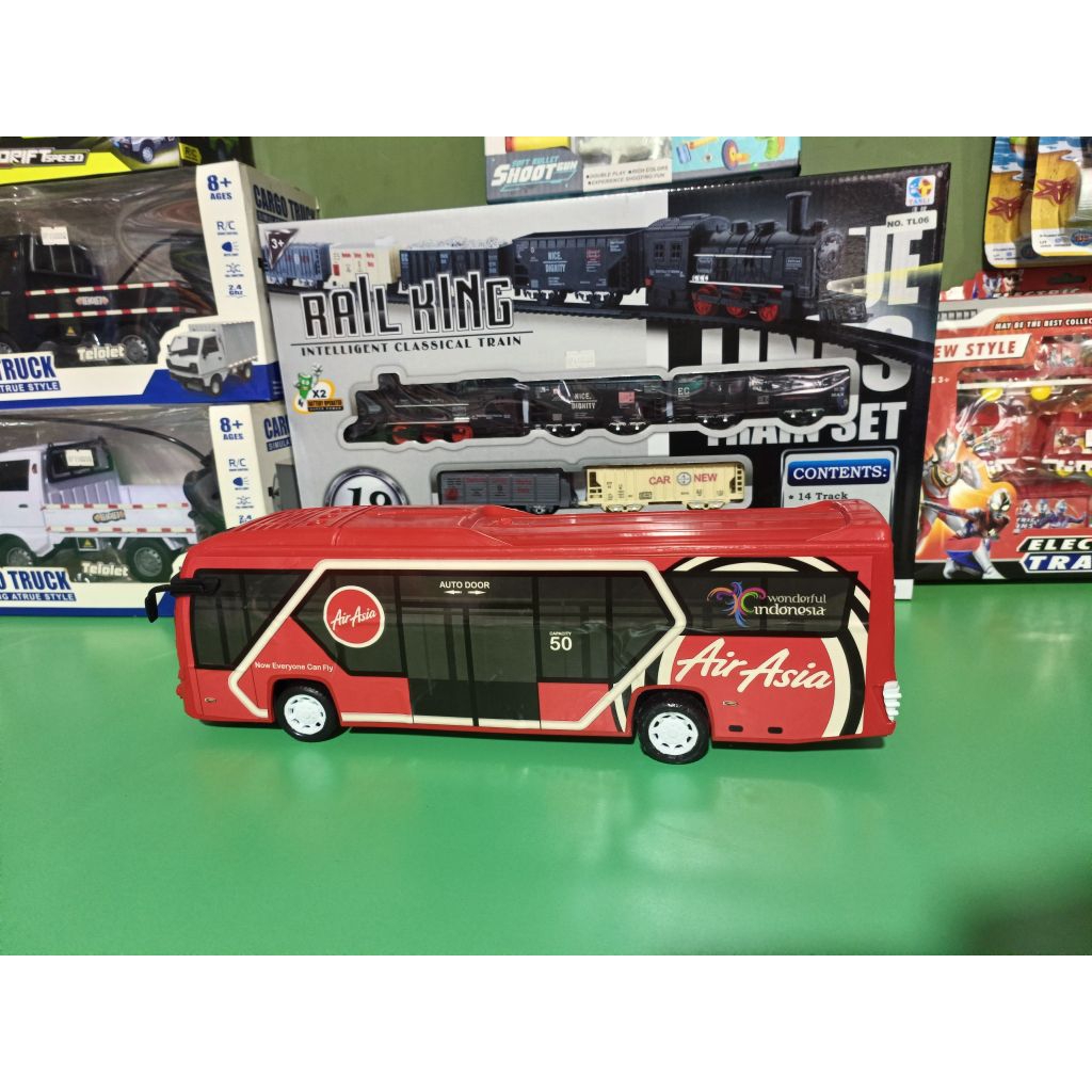 Mainan Bus Mainan Anak Laki-laki Bus Air Asia Viral