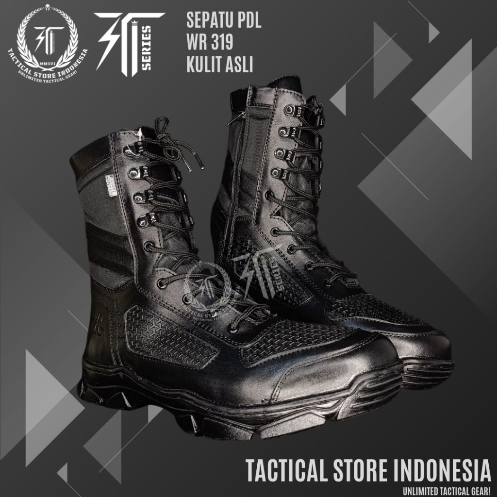 Tactical Store Indonesia ® 100% ORIGINAL SEPATU PDL WR319 - Sepatu PDL TNI Polri Bahan Kulit Asli
