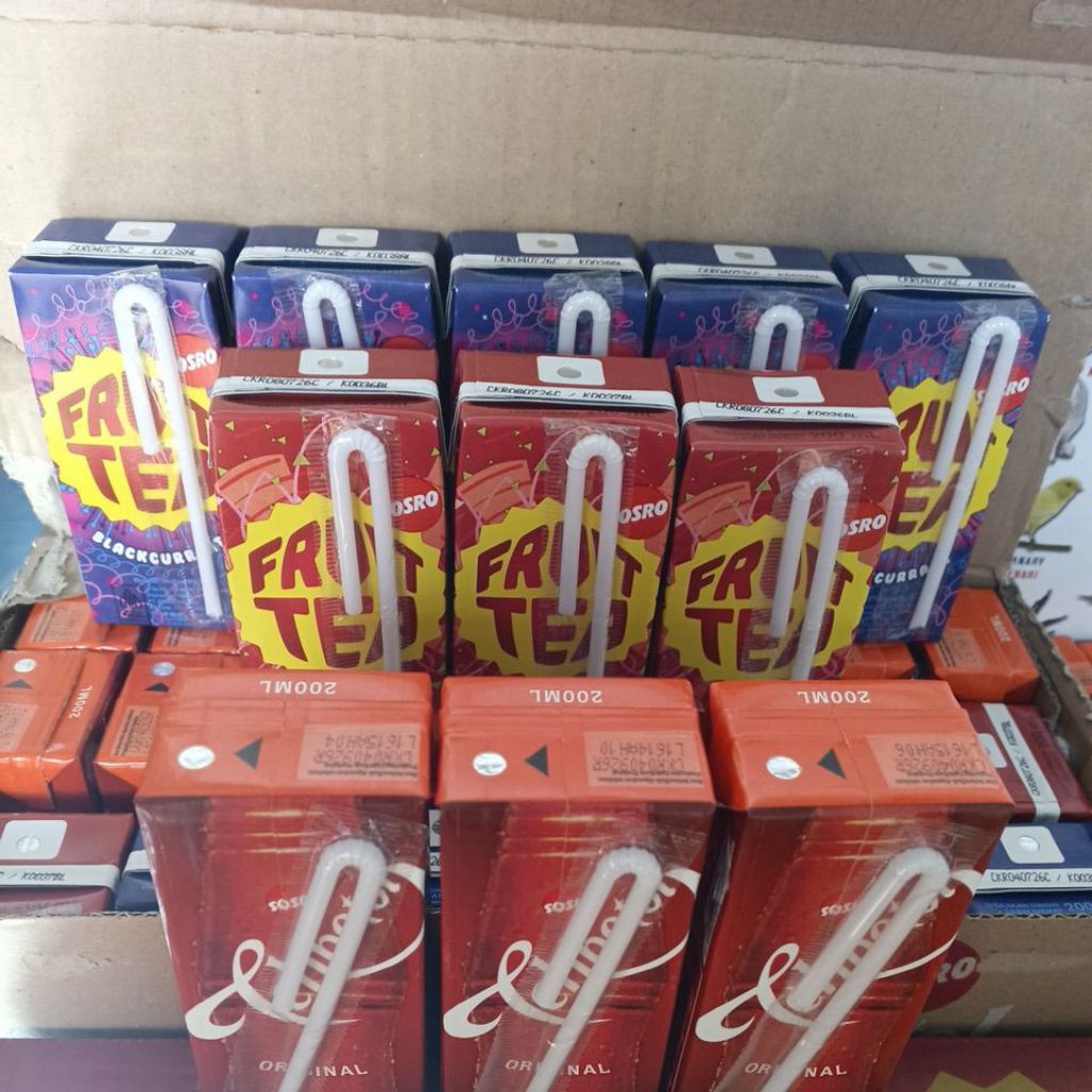 fruit tea teh sosro kotak 200ml minuman