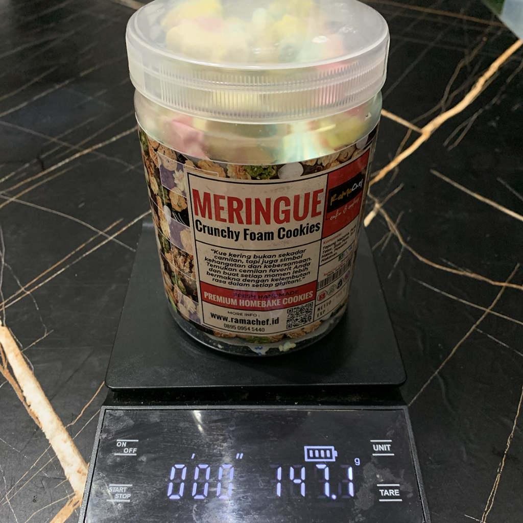 Kue Kering MERINGUE Rainbow Cookies Premium Toples JAR 750 ml Homemade by RaMaChef