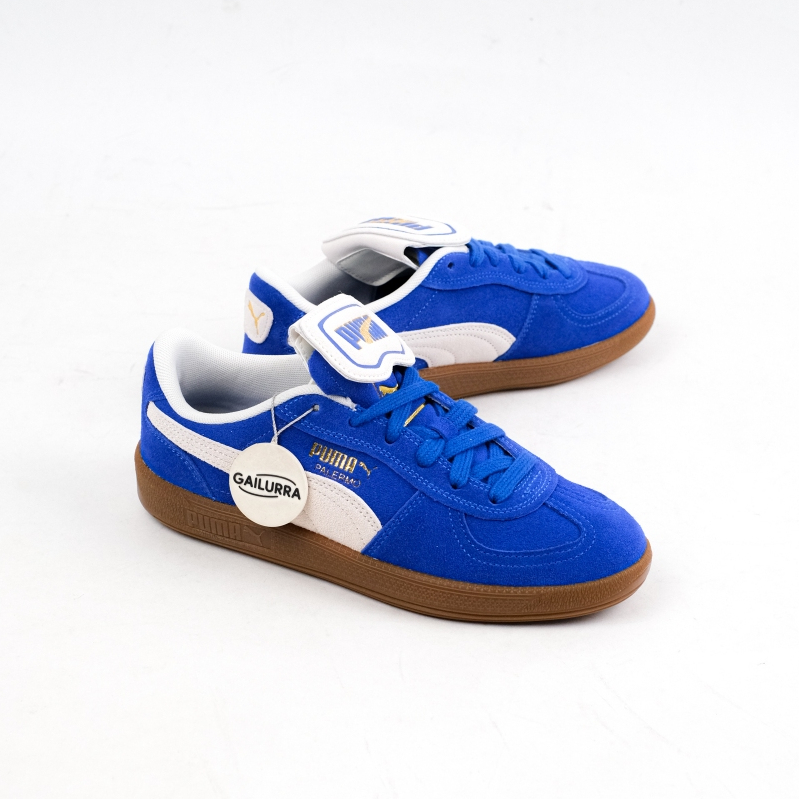 Puma Palermo Premium Suede Vivid Blue Warm White Original