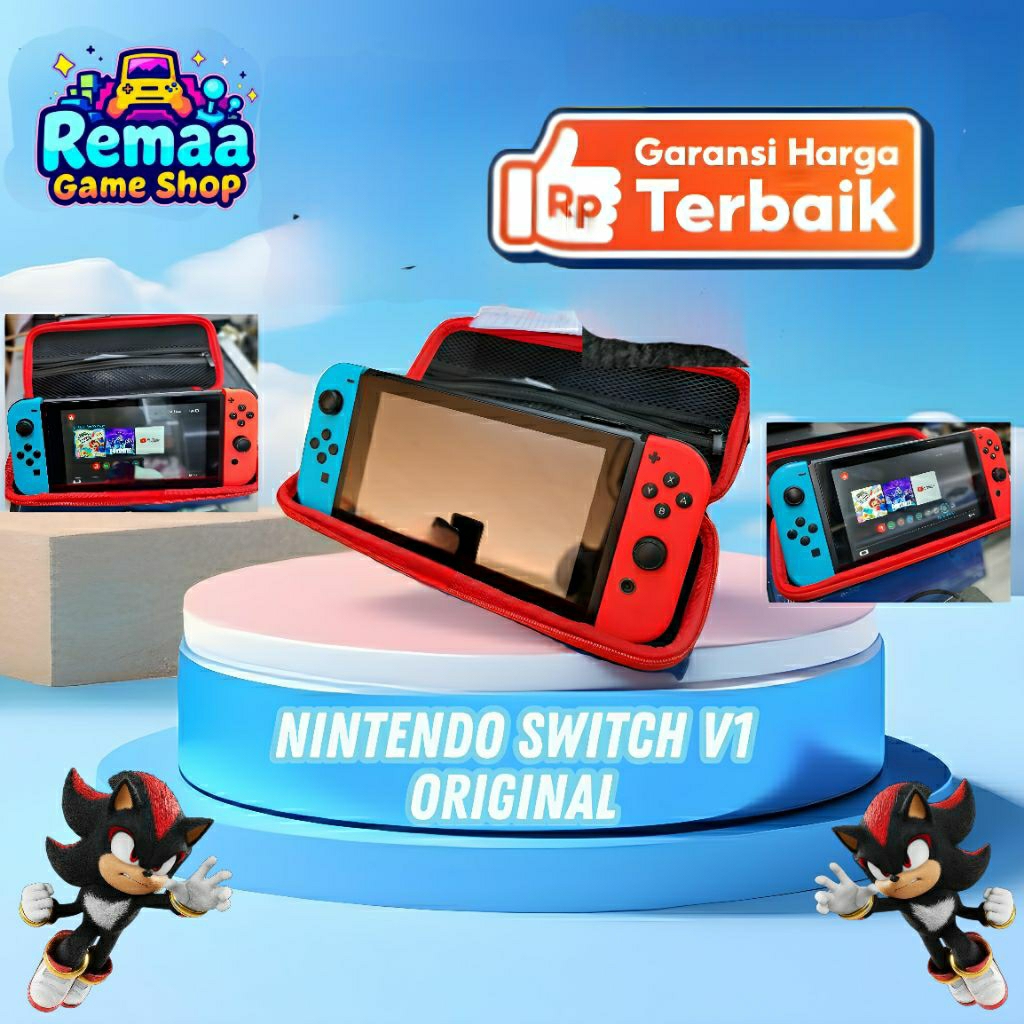 NINTENDO SWITCH V1 SECOND 64 GIGA ORIGINAL + BONUS GAME RANDOM