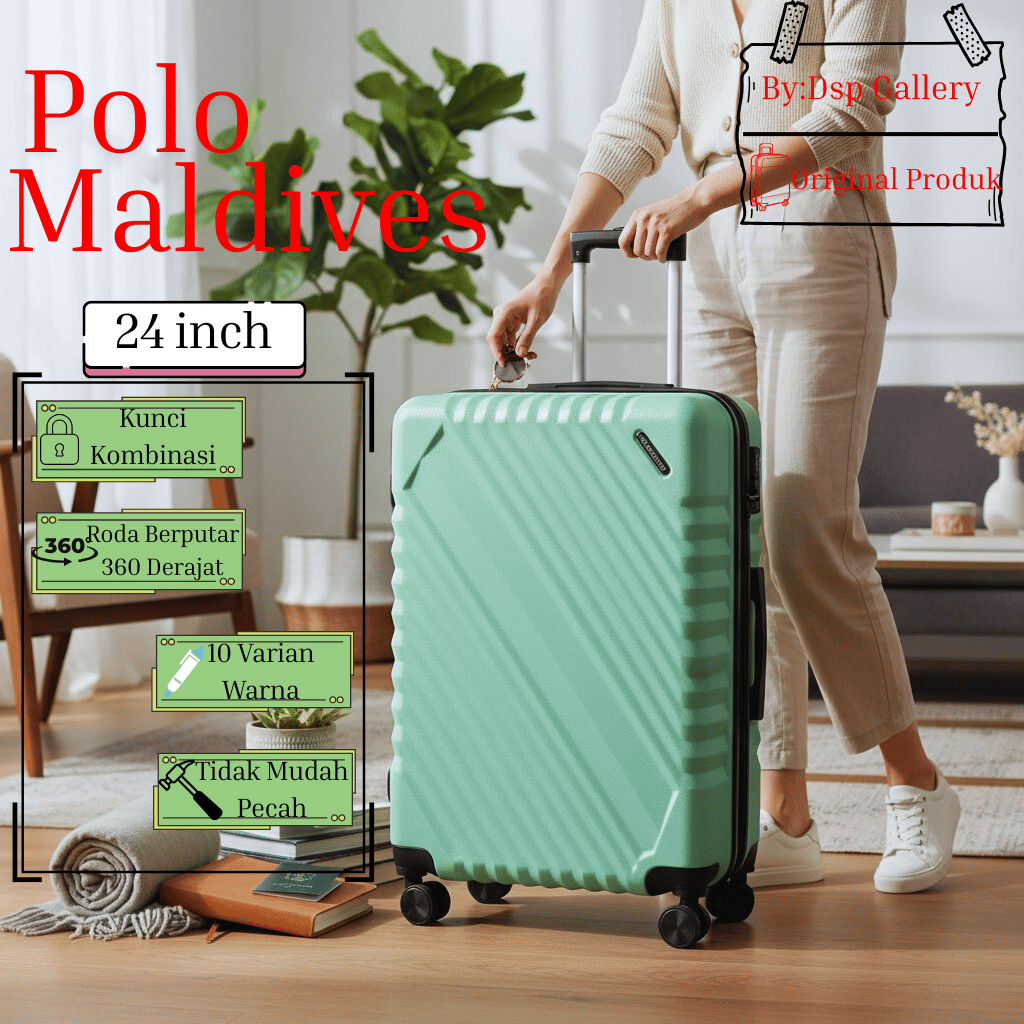 RAMADHAN SALE KOPER 24INCH 805 POLO MALDIVES BISA COD PACKING FREE DUS