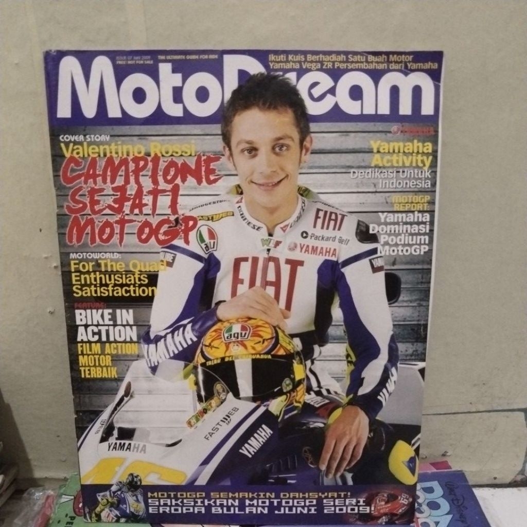MAJALAH MOTOR DREAM COVER VALENTINO ROSSI