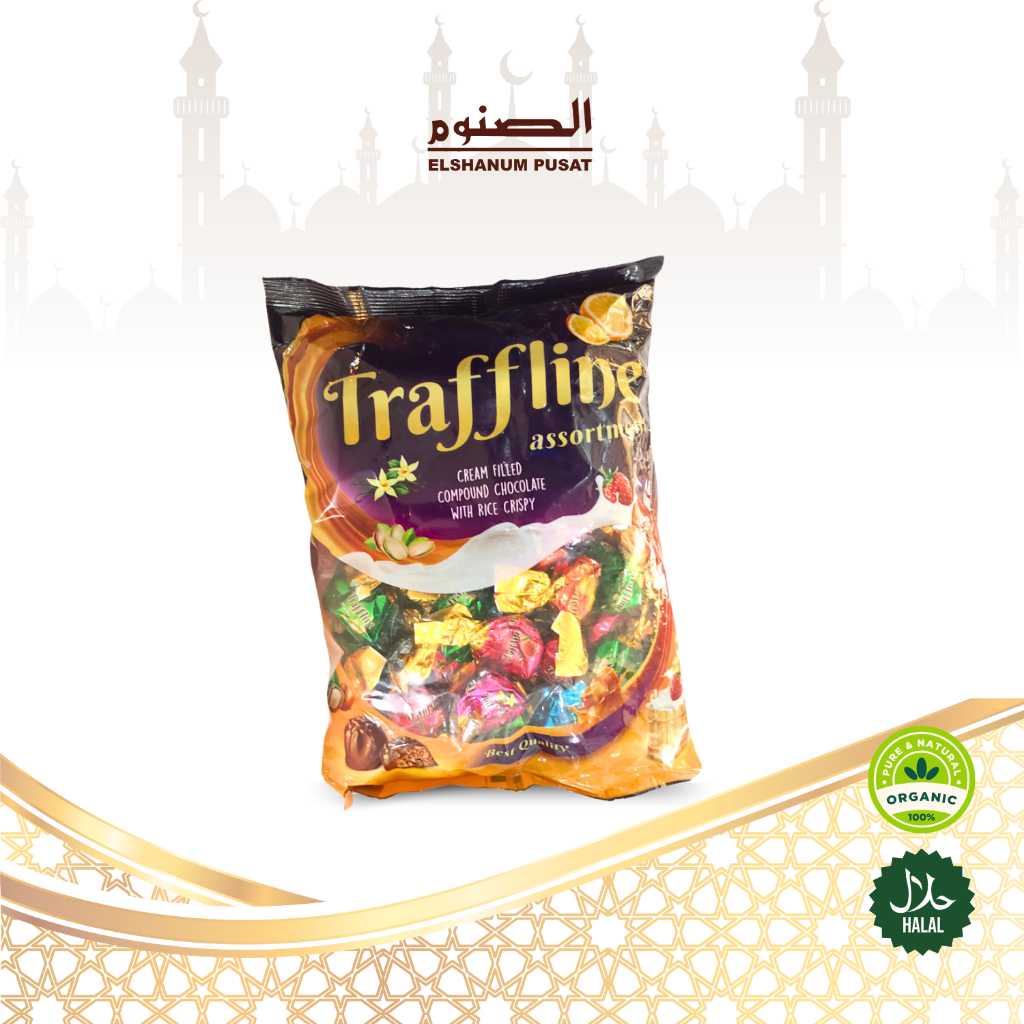 Coklat Traffline 1kg | Coklat Mix Rasa | Coklat Turki | Coklat Arab Mix | Elshanum