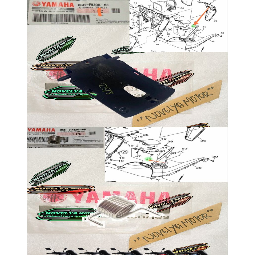 LID 1 COVER TUTUP TANGKI DALAM NEW NMAX N MAX NEW ORI YAMAHA B6H-F839K-00 B6H-F7426-01