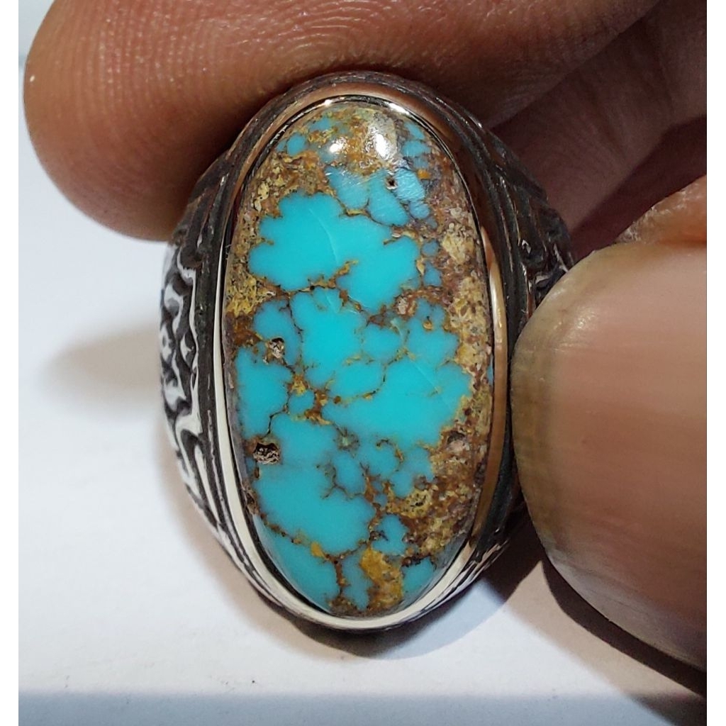 PIRUS PERSIA BIRU LAUT GRADASI EST DIM 19x10x6 RING 6,5