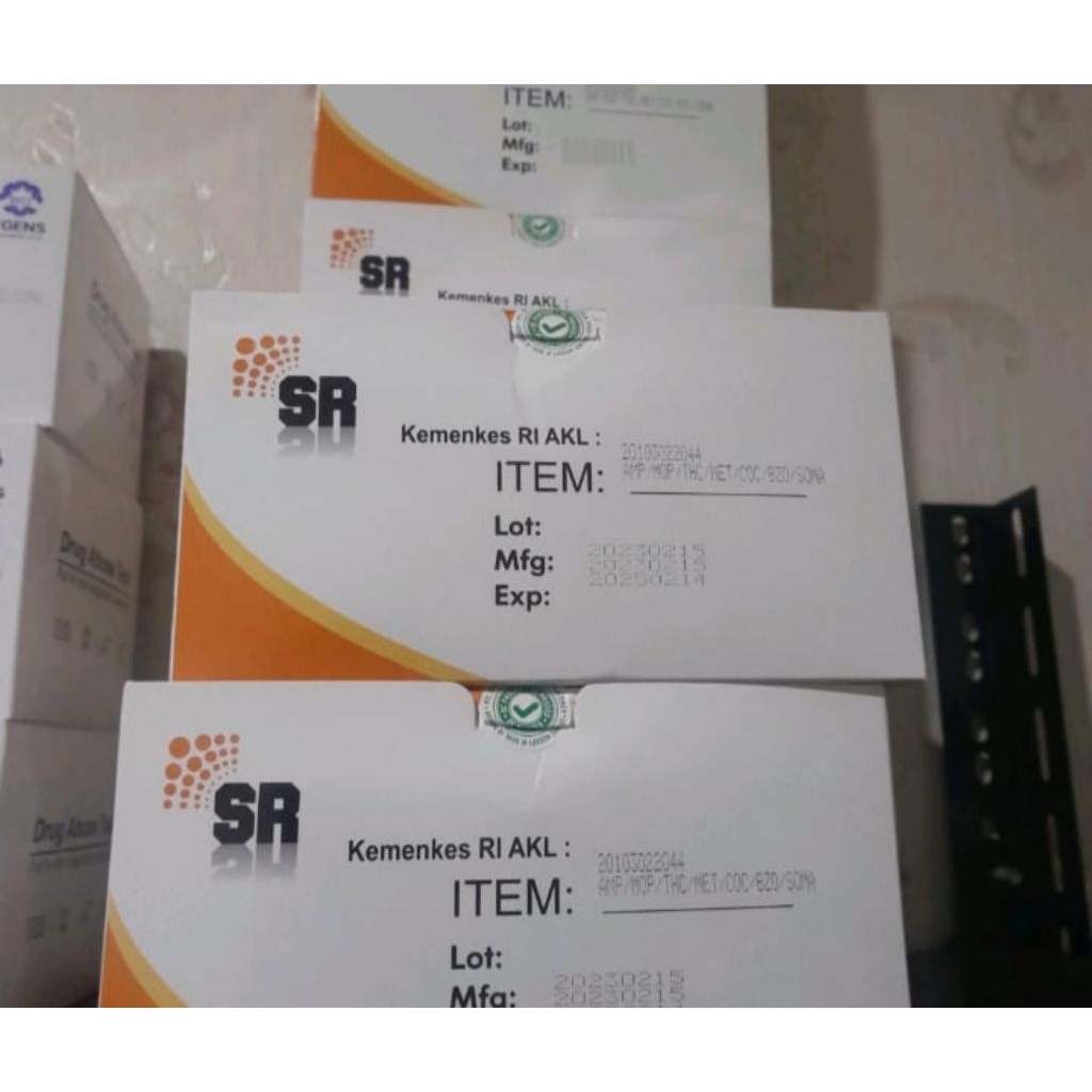 alat tes drug/narkoba 7 parameter Soma merk SR isi 25 tes