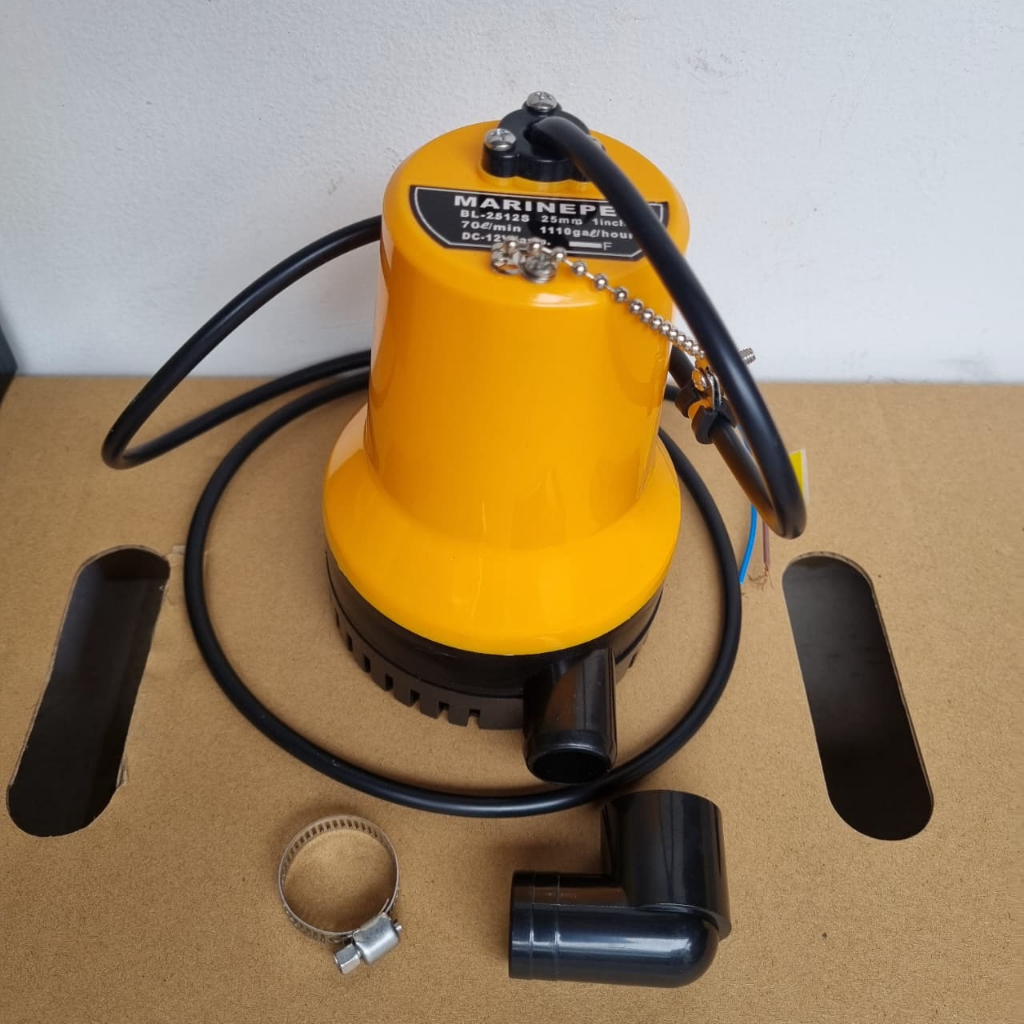 POMPA AIR CELUP DC AQUAFLO / MOTEO POMPA CELUP KAPAL 12VOLT SETARA YORK