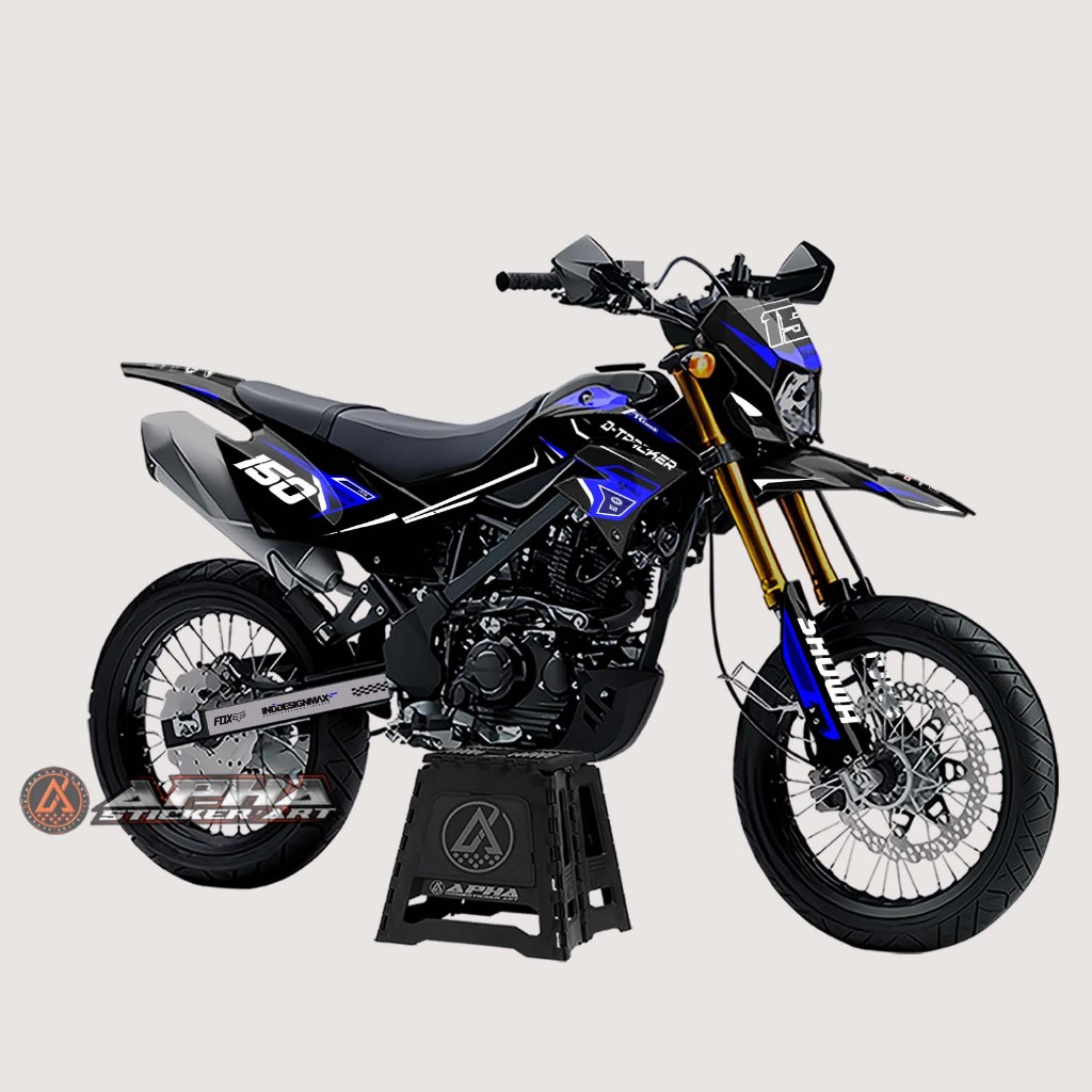DECAL STICKER MOTOR KAWASAKI KLX D-TRACKER BF DESAIN 110