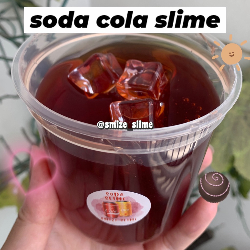 Soda Cola Slime 300cc dapat es batu 3pcs mainan anak soda coke cola