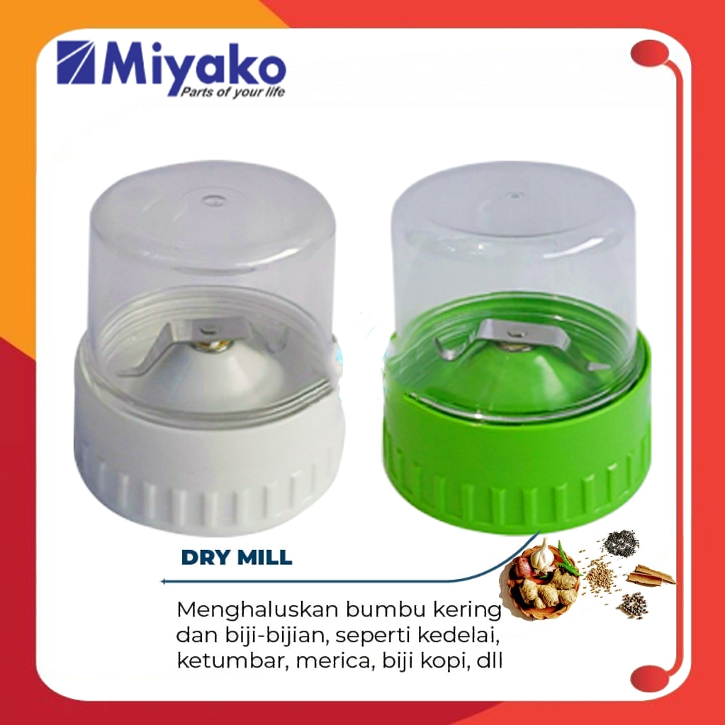 Gelas Blender Bumbu Miyako 2 Mata Pisau Asli