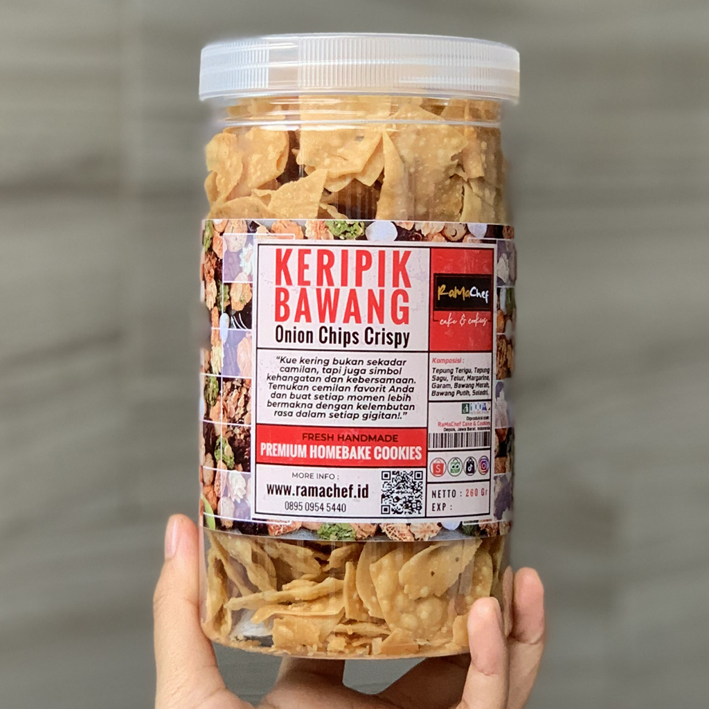 Keripik Bawang Pangsit Cemilan Snack Renyah Gurih Krispi Spesial Homemade by RaMaChef