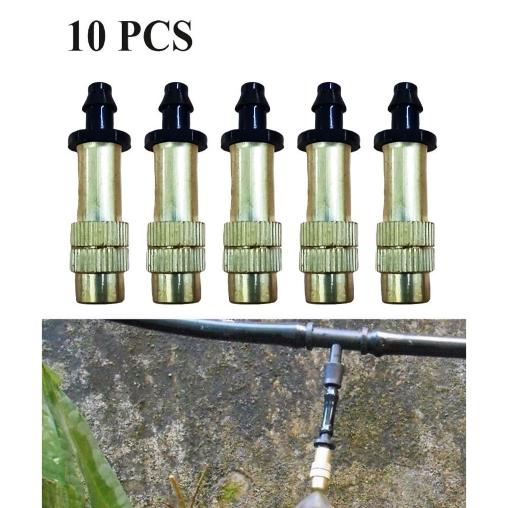 Sprinkler Water Mist 1 Hole Irigasi Air Taman 10PCS - HW810 - Copper
