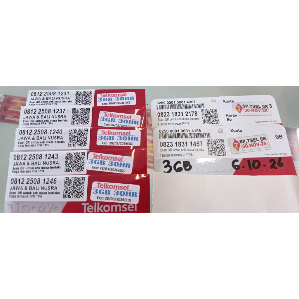 perdana telkomsel 3Gb