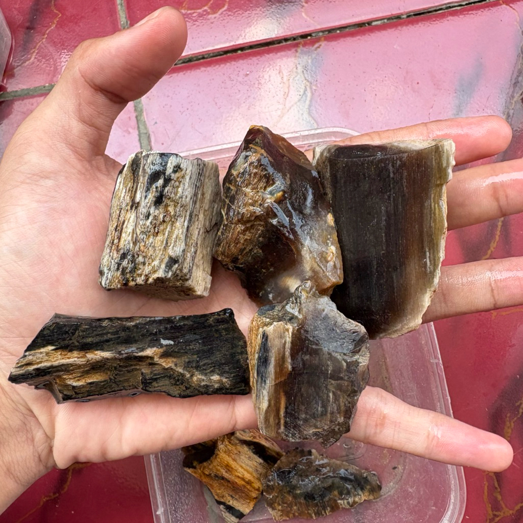 Batu gali kelor kristal / Bahan gali kelor kristal / Akik gali kelor kristal