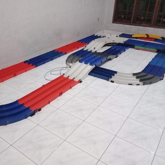 track tamiya 3 jalur trek 3 jalur slope interchang track lurus belok