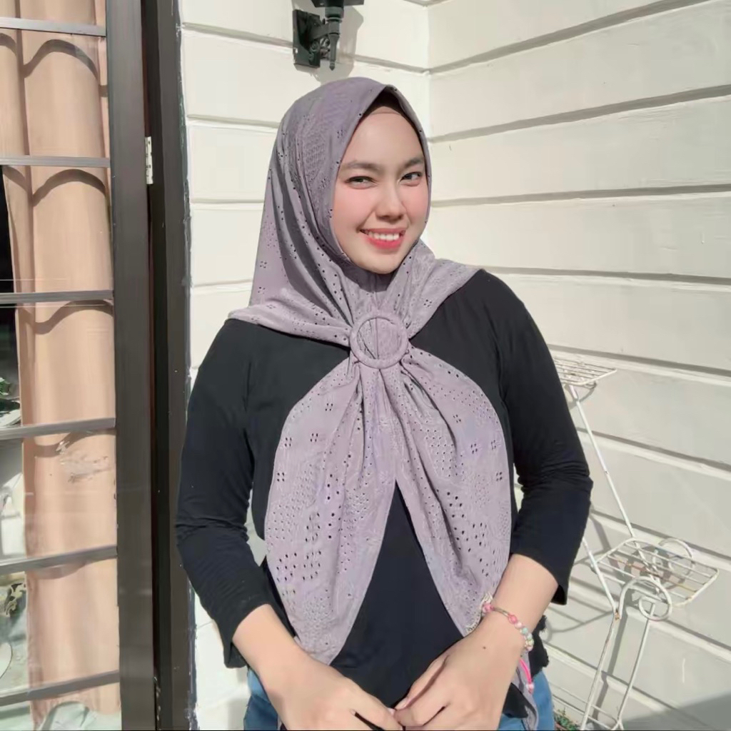 SEGITIGA INSTAN GASPER AYLIN / SEGITIGA INSTAN MOTIF / HIJAB INSTAN GESPER / SEGITIGA GESPER