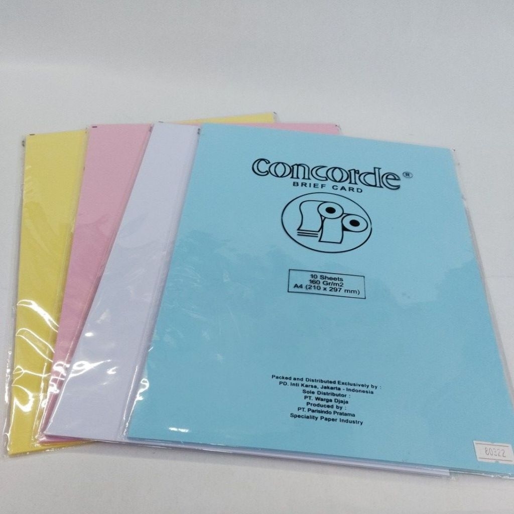CONCORDE||Kertas Warna A4 160gr//Concorde A4 160gr