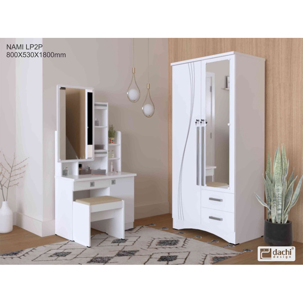 SET LEMARI +MEJA RIAS. ROMARO//set lemari pakaian p2 dan meja rias