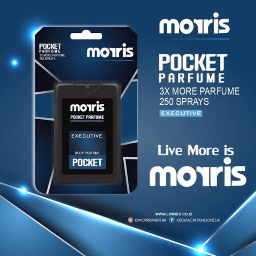 Morris Pocket Parfume Executive 18 ml Parfum Kantong Untuk Pria