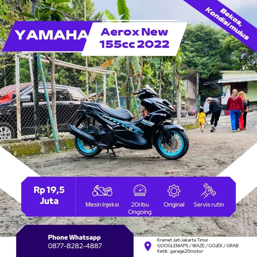 Yamaha Aerox New 155cc bluecore fi 2022