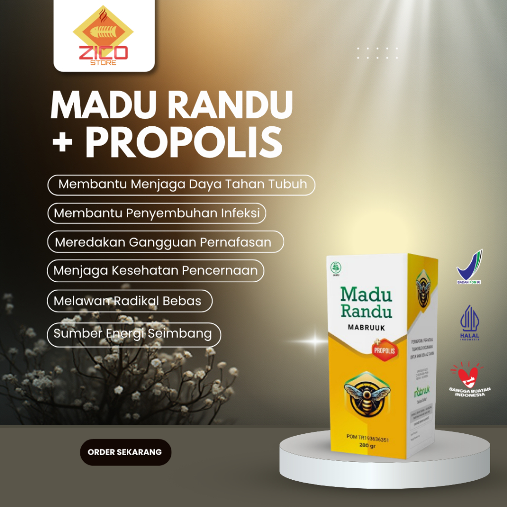 Madu Randu Propolis 280 gr Mabruuk