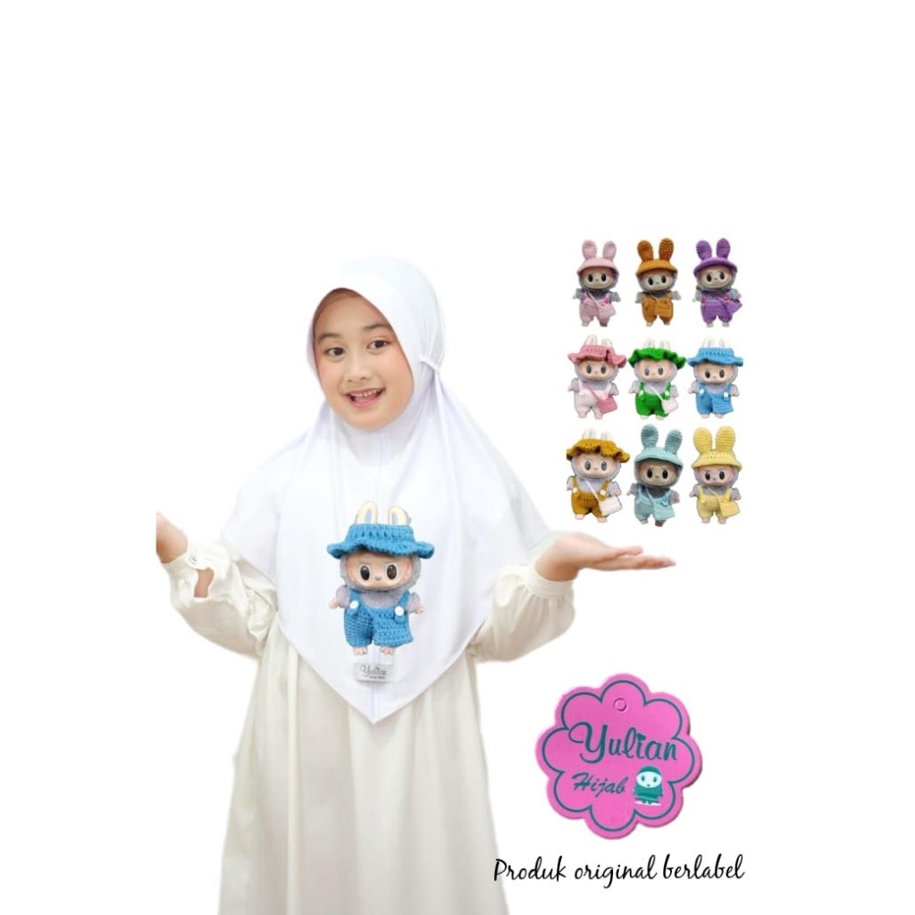 YULIAN B//HIJAB ANAK YULIAN B LABUBU