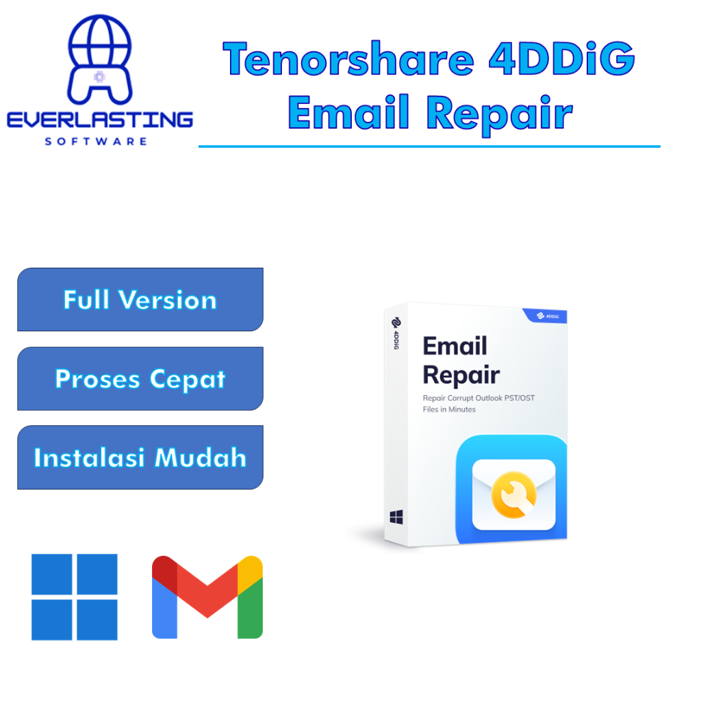 Tenorshare 4DDiG Email Repair Full Version Software Repair file Outlook PST/OST Full Lisensi