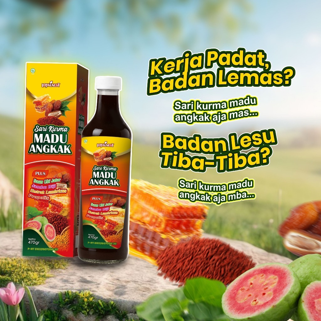 LOYALNEST MADU KAYA MANFAAT - SARI KURMA MADU ANGKAK 470GR