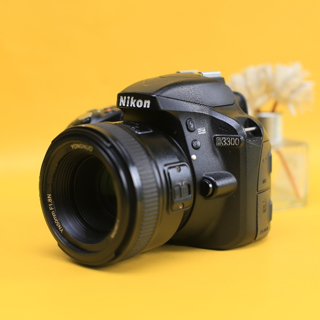 Nikon D3300 Lensa Fix YN 50mm F1.8 Kamera DSLR - Arkcam