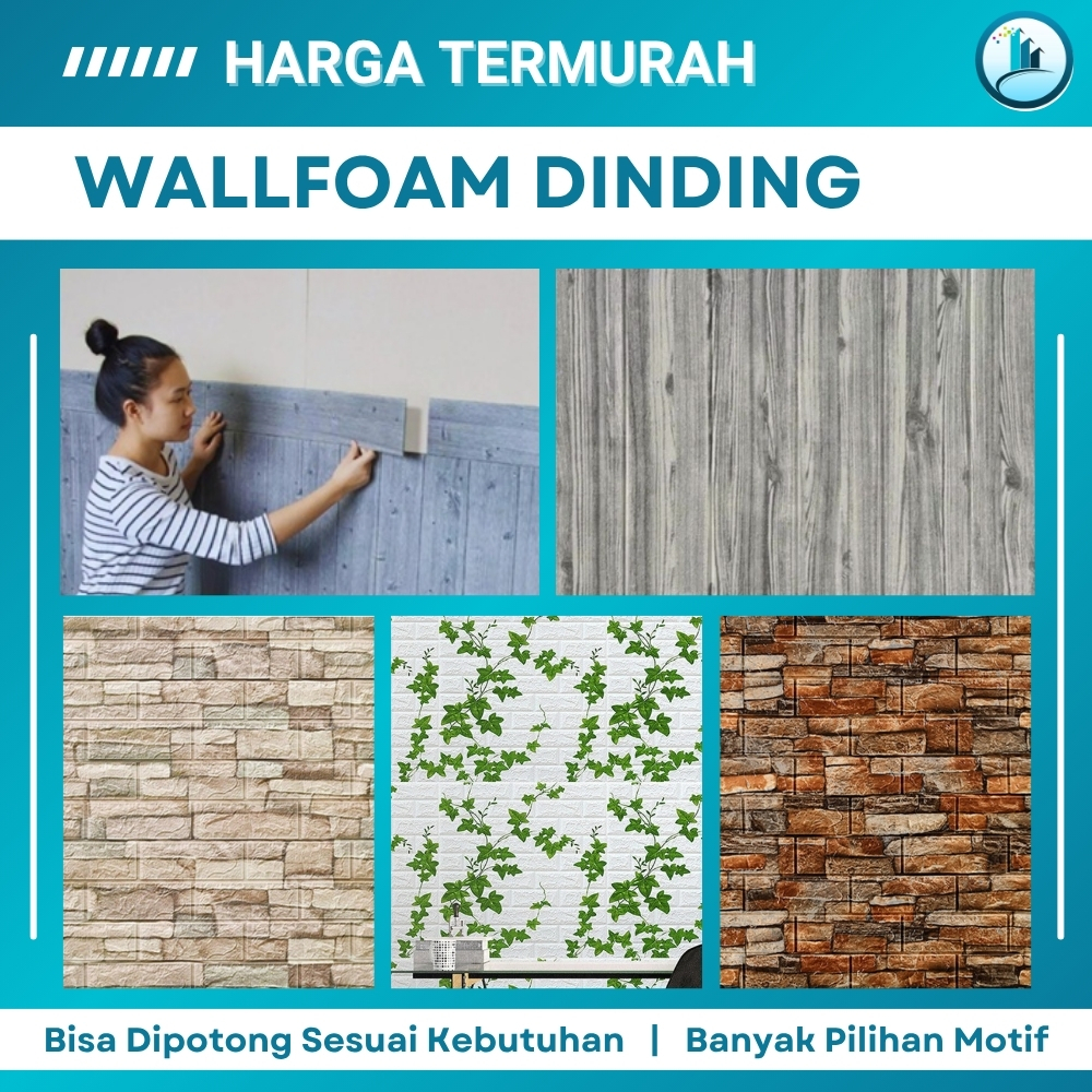 WallFoam 3D Motif Kayu Wall Foam Kayu Foam Dinding 3D Wall Foam Dinding Motif Kayu