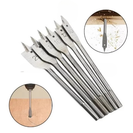 1 Set Paket Mata Bor Kayu Alat Lubang Kayu Mata Bor 6 Pcs Furniture Bobok Kayu Mata Bor Kipas