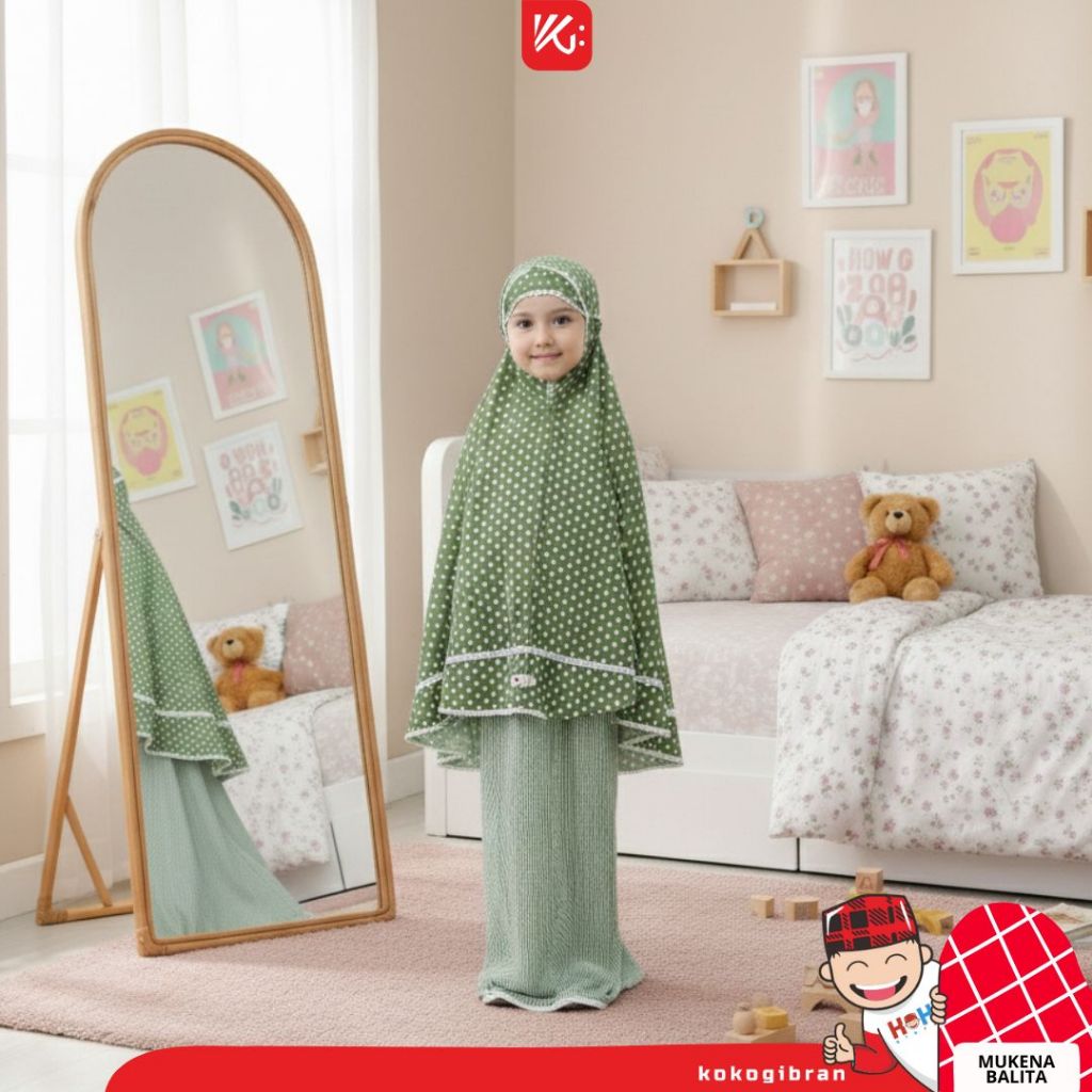 Mukena Anak / Mukena Anak SD / Mukena Anak Katun