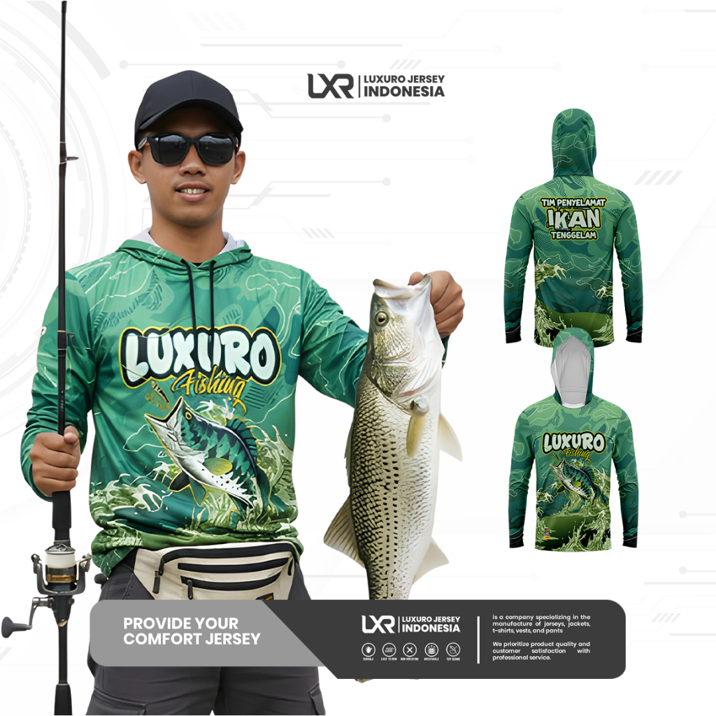Jersey Mancing Full Printing