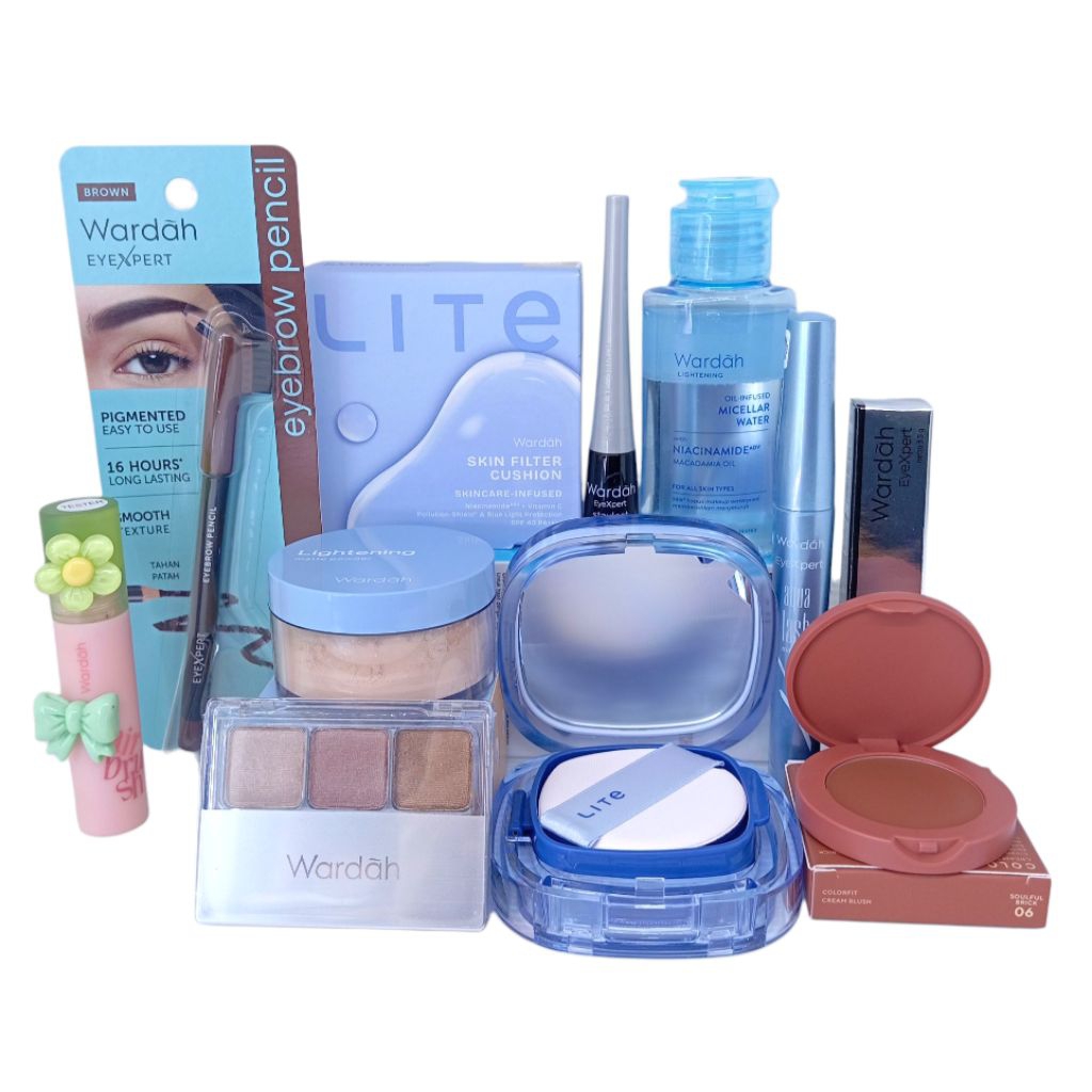 Paket Wardah Make Up Lengkap/Make Up Flawless/Make Up Ringan/Lengkap