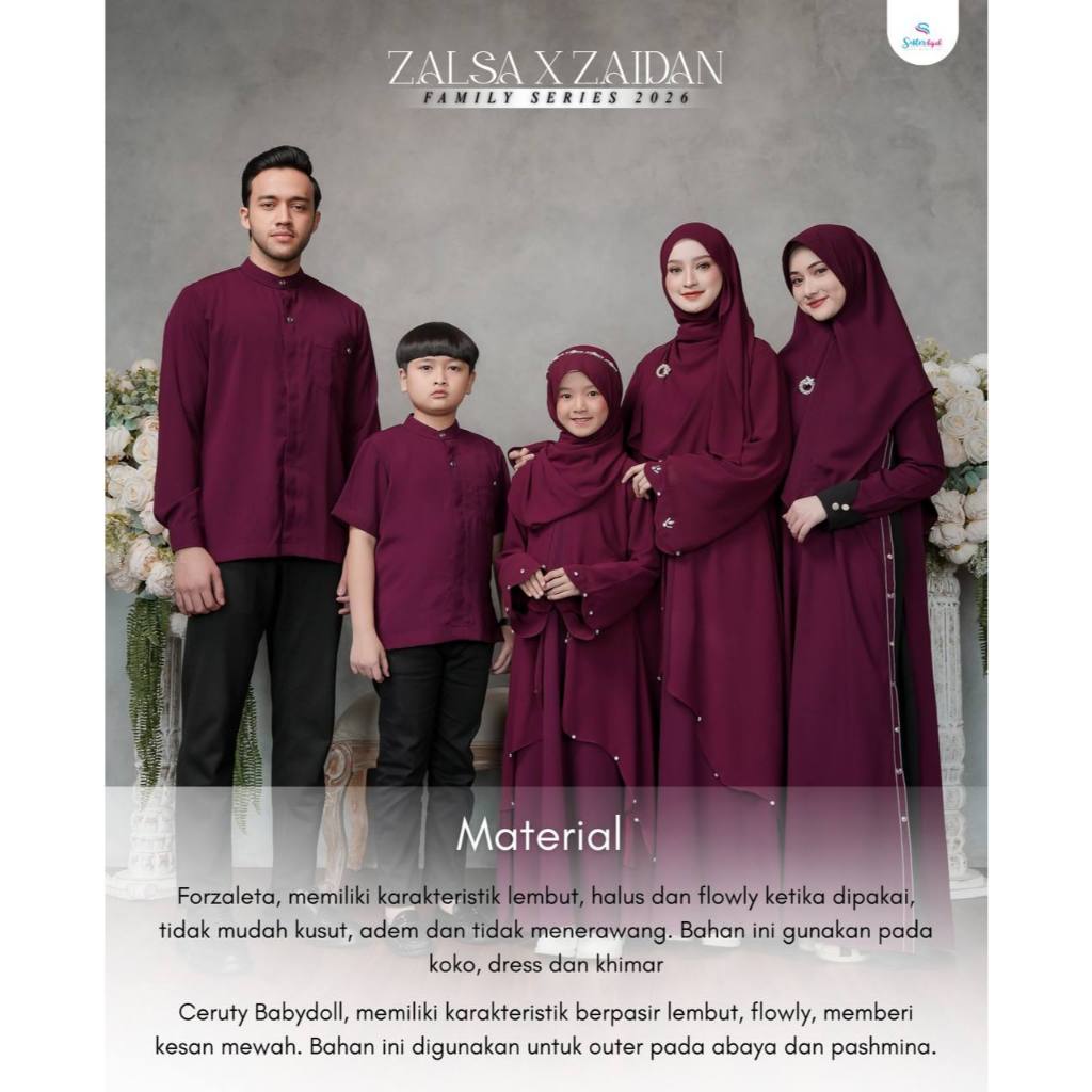 OPEN PO Sarimbit Zalsa x Zaidan by sister hijab