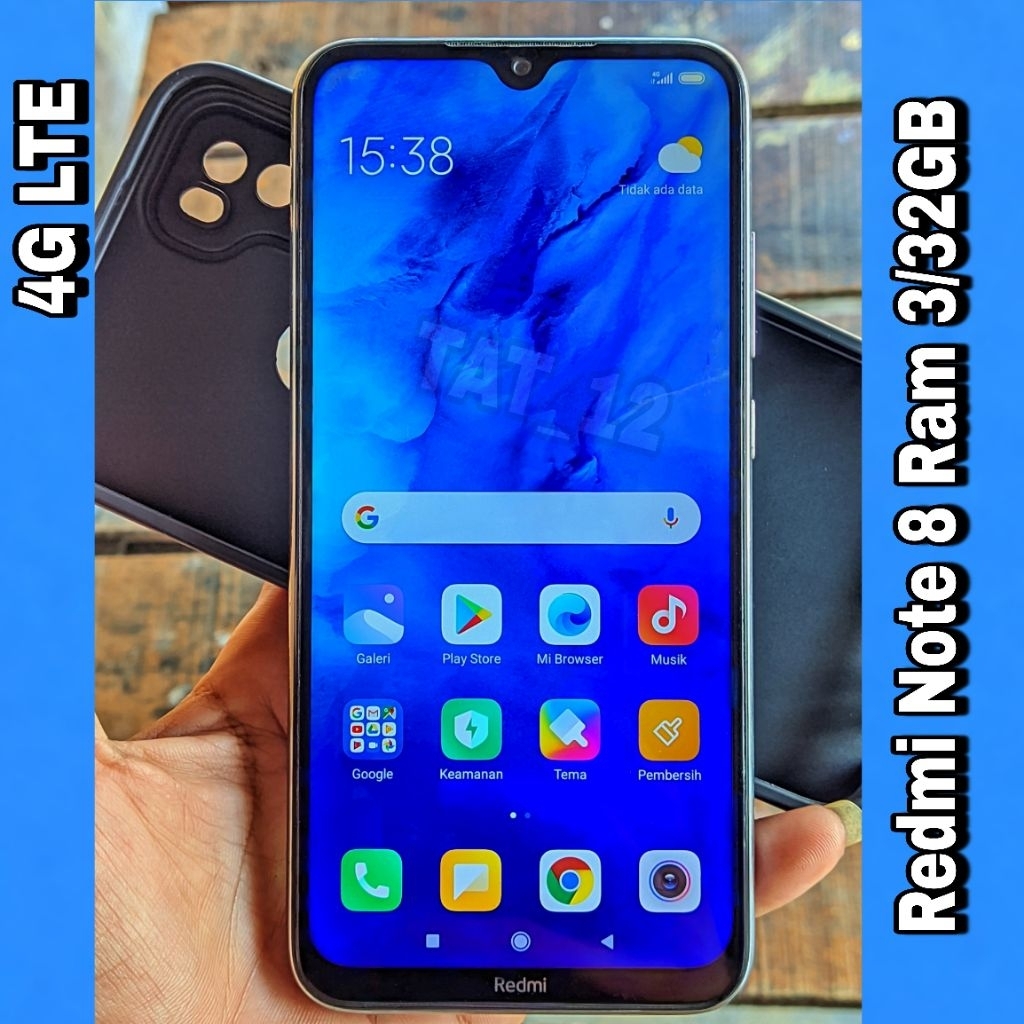 Redmi Note 8 Ram 3GB Internal 32GB Sinyal 4G (LTE) Second Original Resmi Siap Pakai Normal Berkualit