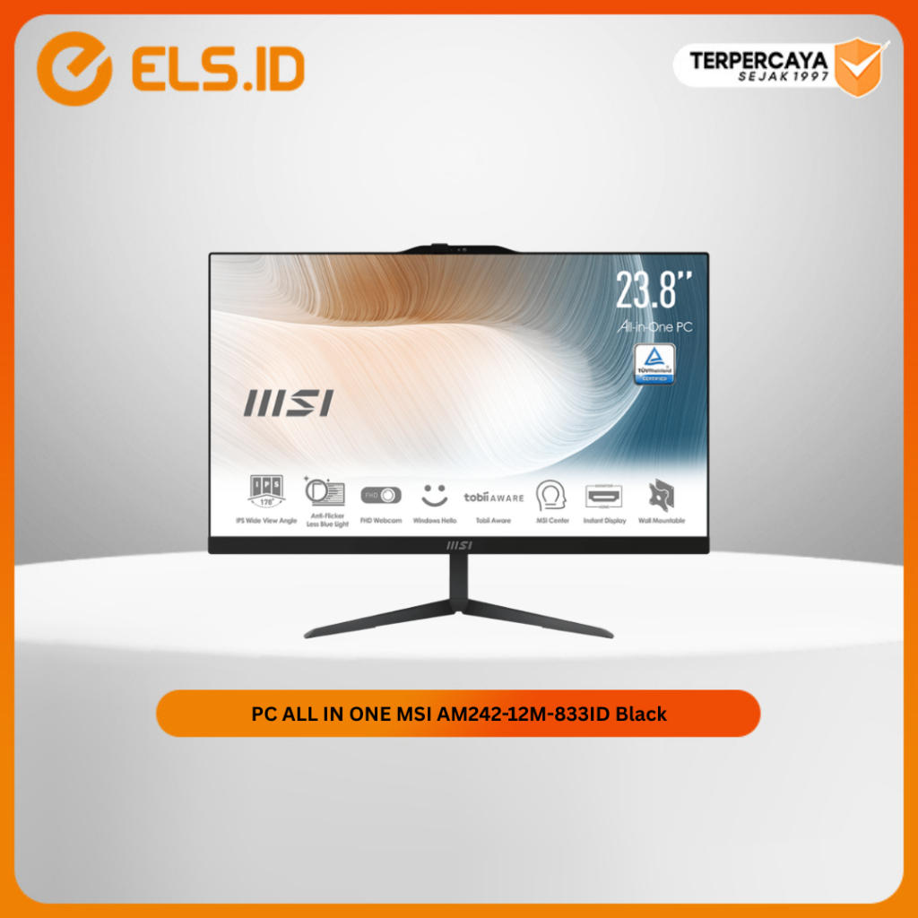 PC ALL IN ONE MSI AM242-12M-833ID Black