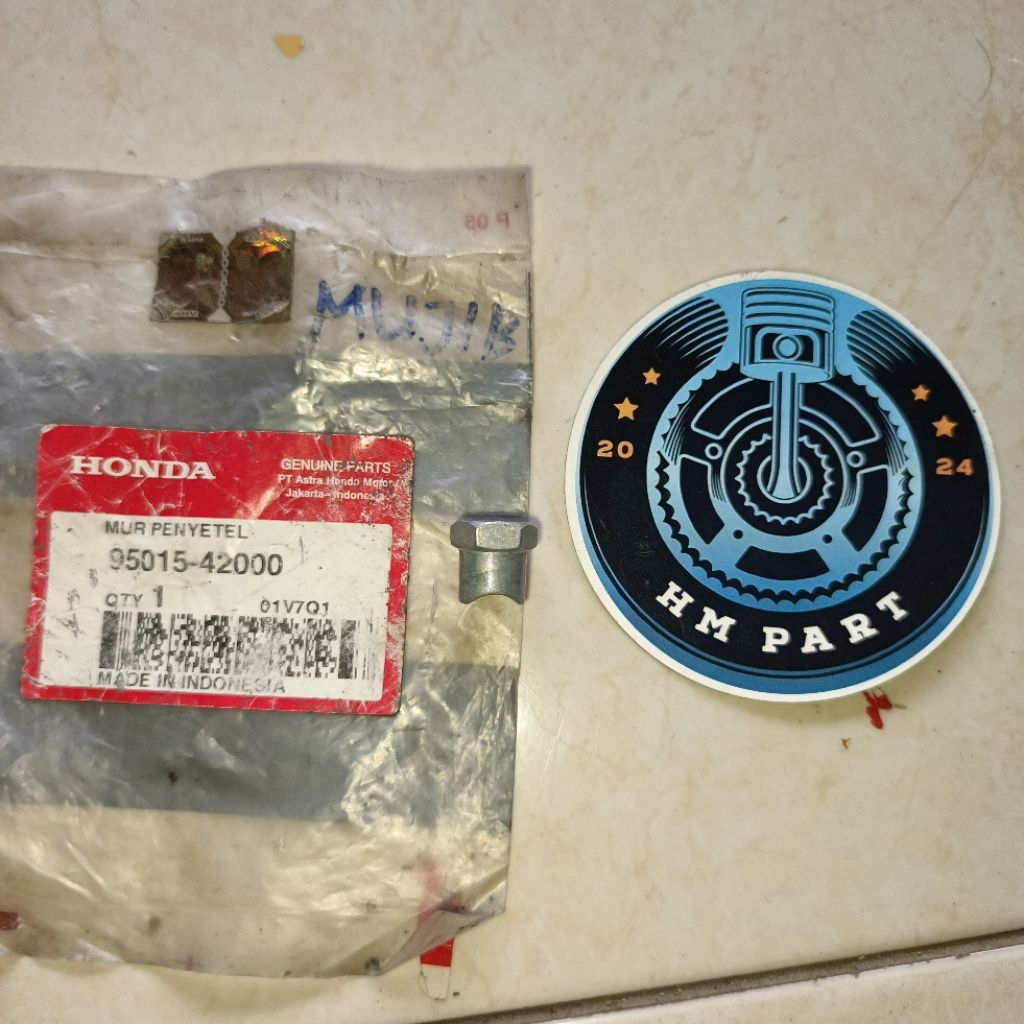 95015-42000 NUT MUR PENYETEL SETELAN STELAN TIANG REM TROMOL TEROMOL BEAT VARIO SCOOPY GRAND IMPRESS