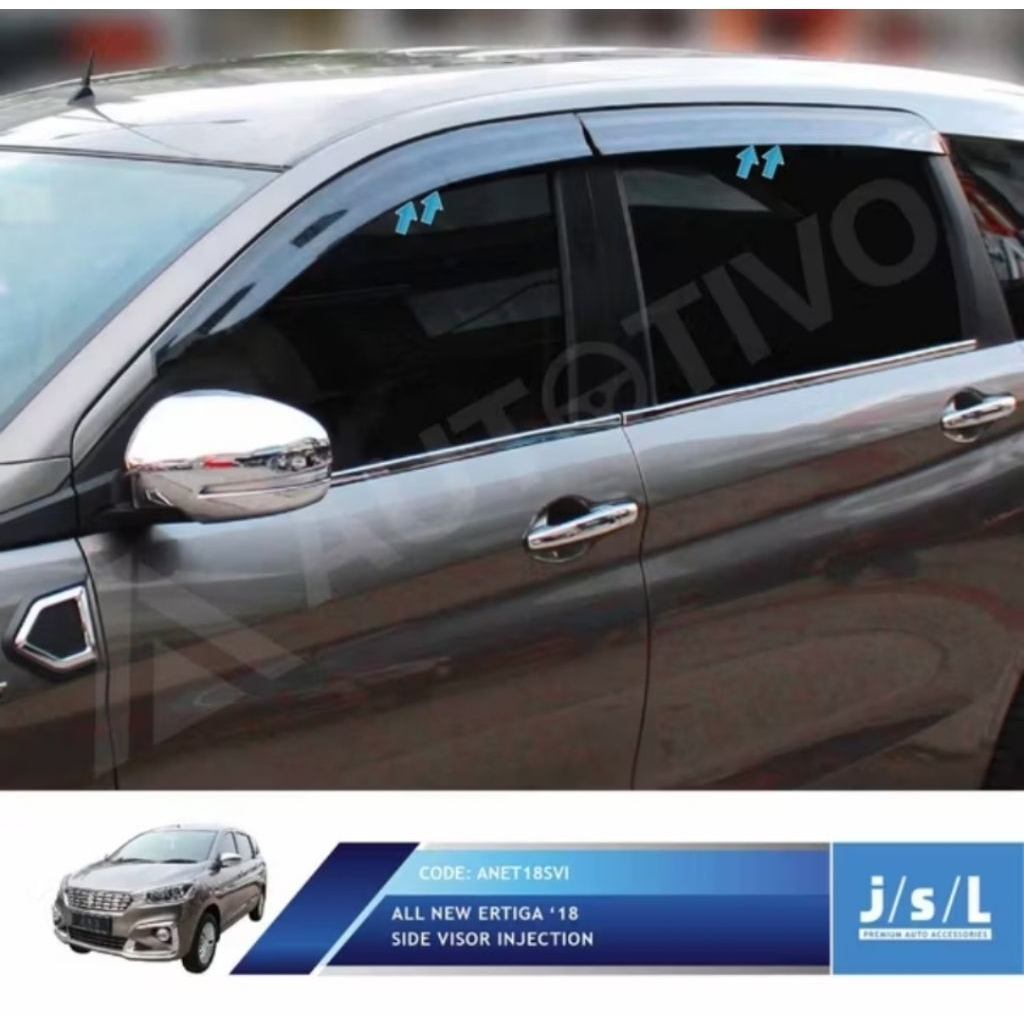 ERTIGA 2018 2019 2020 2021 2022 2024 TALANG AIR SIDE VISOR PENAHAN HUJAN SLIM DC SC AIR MOBIL PINTU 