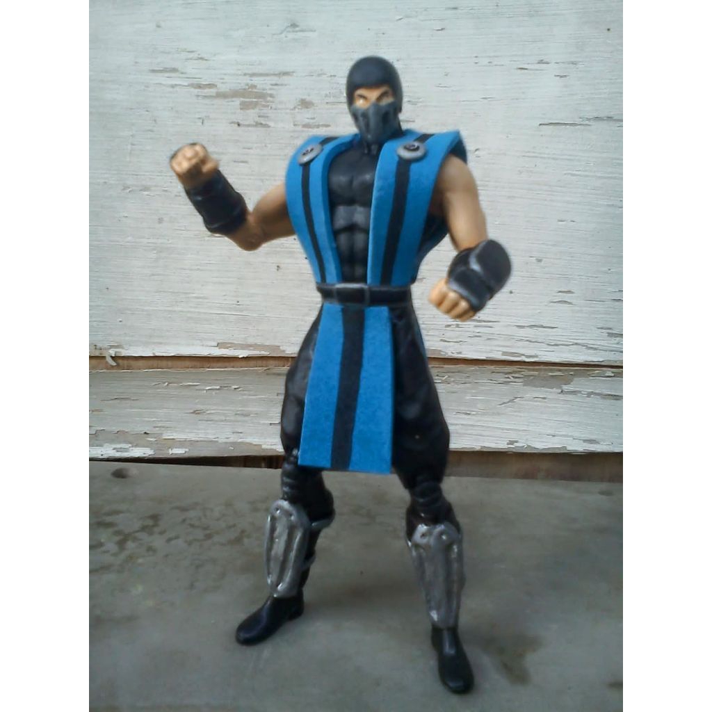 action figure custom mortal kombat sub zero classic version # vintage jadul klasik mainan game fight