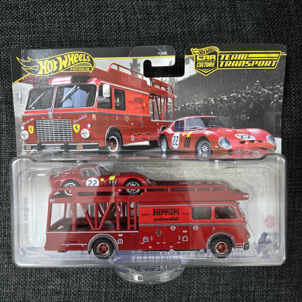 Hot Wheels Team Transport Ferrari 250 GTO x Fiat 642 RN2 Bartoletti Transporter