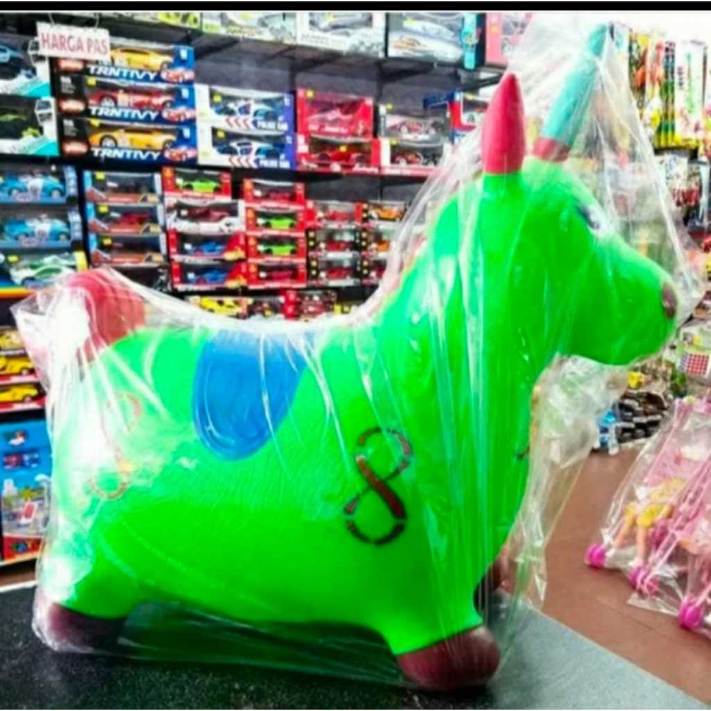 Jumping Animal Kuda Kudaan Karet Mainan Anak / Kuda Karet Mainan Anak