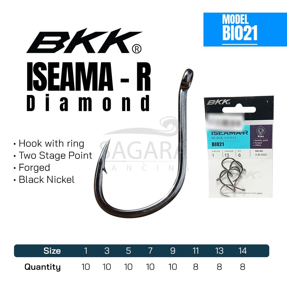 Hook BKK Iseama-R Diamond | Kail Galatama | Kail Ikan Mas | Kail Pancing
