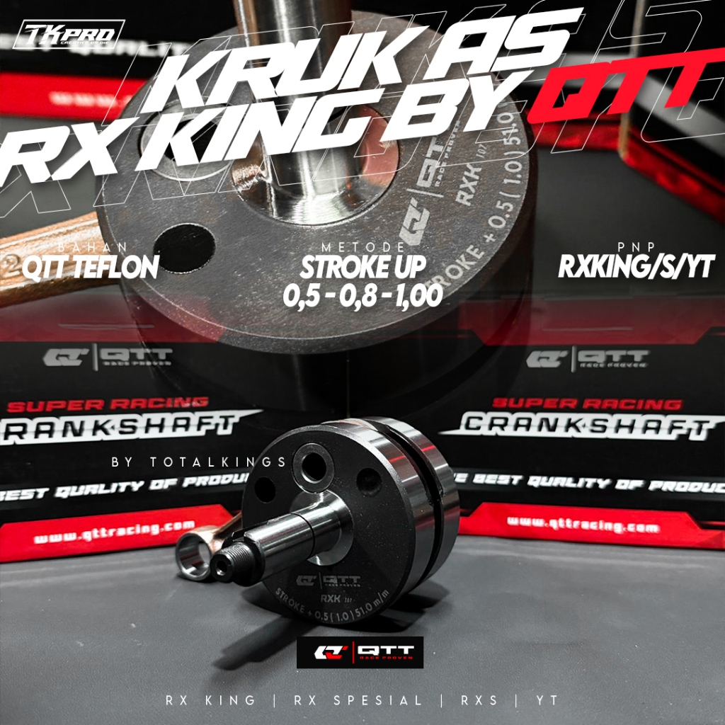 KRUK AS RX KING QTT TEFLON ASSY STROKE UP 05 08 100MM ASSY ORIGINAL QTT