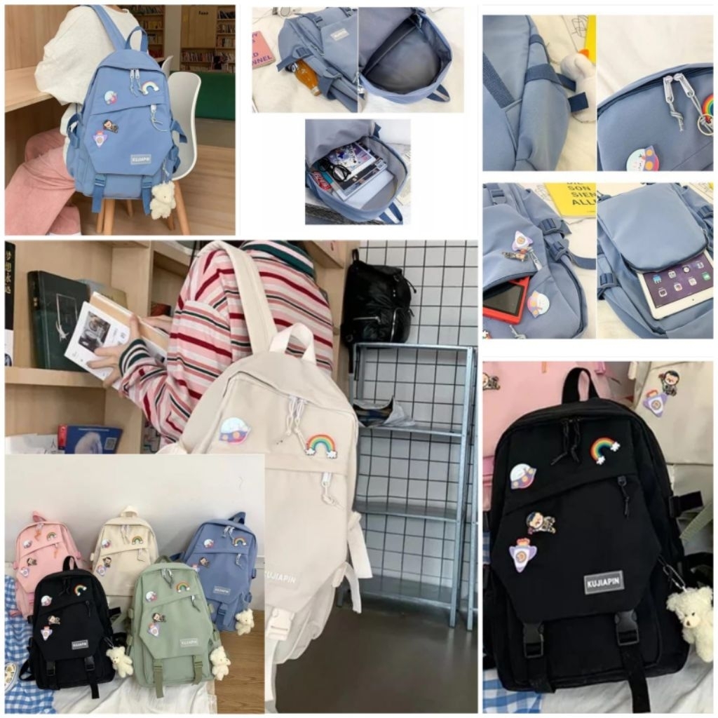 Tas Ransel Korea/Tas Ransel Wanita jumbo / Tas Ransel Multifungsi