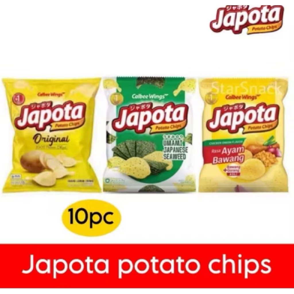 Japota Potato Chips 1 renceng isi 10bks